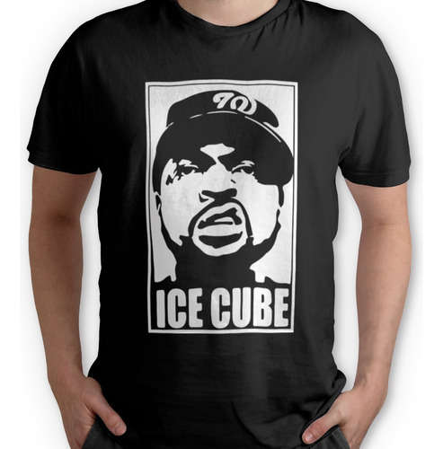 Polera Ice Cube Hiphop Leyendas  Vinilo Textil 100% Algodón