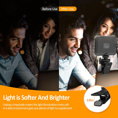 Luz Recargable De Selfie Y Relleno Clip Para Teléfono Y Lapt Color