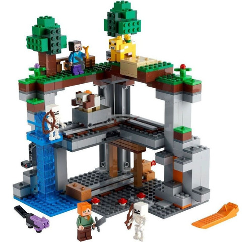Brinquedo De Montar Lego Minecraft A Primeira Aventura Quantidade de peças 542