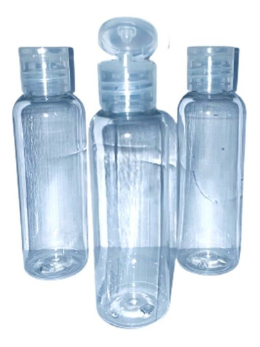 100 Envase Plastico 60ml Botellas Tapa Dosificadora Flip Top