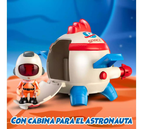 Pinypon Action Space Academy Figura Y Nave Espacial Con Luz