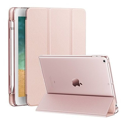 Infiland iPad 9.7 2018 Case With Apple Pencil Holder, Stand 