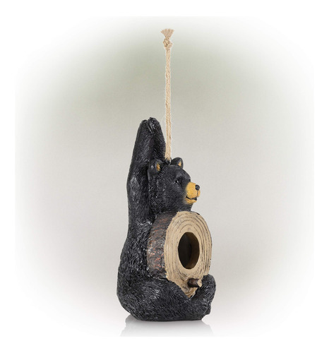 Alpine Corporation Zen746 Alpine Bear Birdhouse - Figura Dec