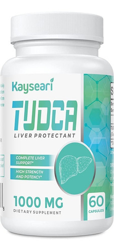 Tudca 1000 Mg Protector Hepático Detox 60 Capsulas Sabor S/n