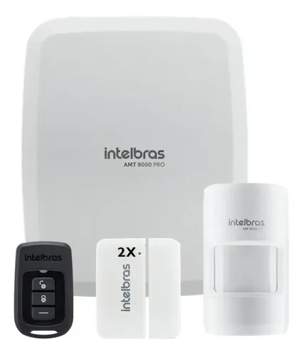 Alarme Intelbras Amt 8000 Pro Wifi 2 Sensor Porta 1 Infra Cor Bra...