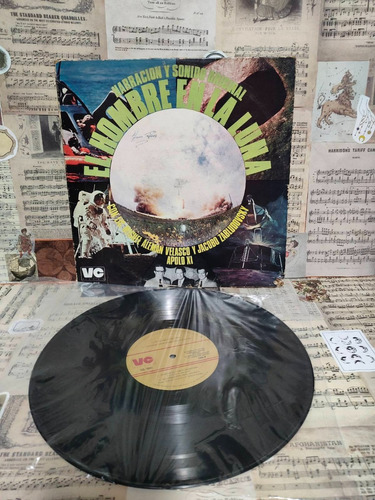 Lp El Hombre En La Luna Narración Y Sonido Original Vinilo