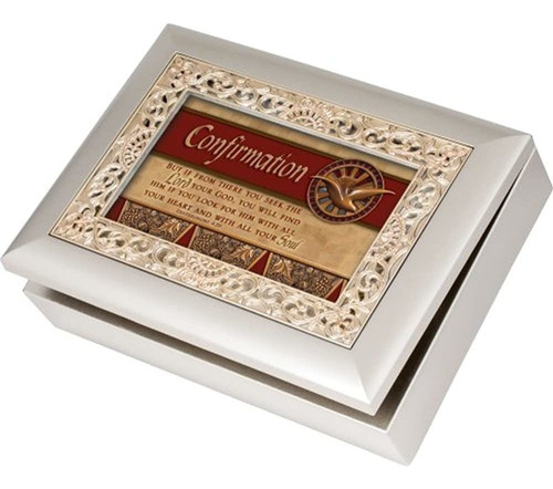 Cottage Garden Confirmation Ornate Champagne Caja De Musica