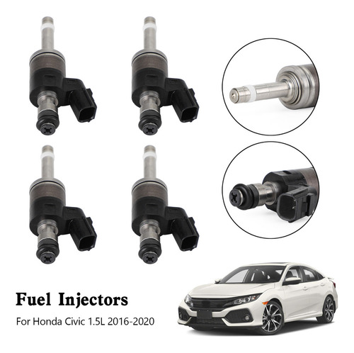 4x Inyector De Combustible Para Honda Civic 1.5l 2016-2020 1