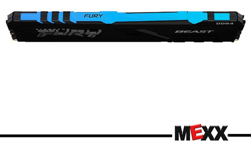 Imagen 2 de 5 de Memoria Pc 8gb Kingston Fury Beast Ddr4 3600mhz Rgb Mexx 1