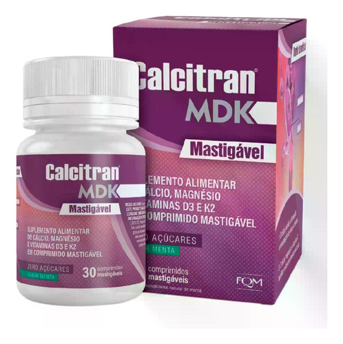 Calcitran Mdk Menta Kit 5 Caixas De 30 Comprimidos Cada