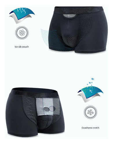 1 Boxers Para Hombre,pantalones Cortos,ropa Interior Push-up