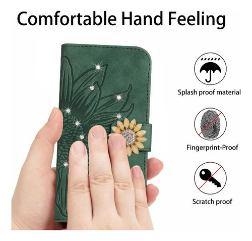 Funda For Xiaomi Redmi 14c Con Un Largo Cordón De Cuero