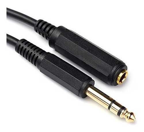Cable Extensión Audífonos 1/4  Macho-hembra 10ft