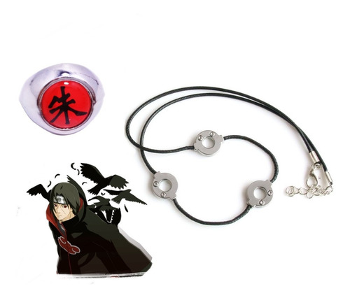 Collar Itachi + Anillo Itachi Original Cosplay  - Akatsuki 