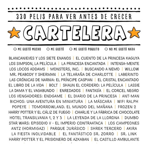 Poster Cartelera Kids! 330 Pelis Para Ver Antes De...crecer!