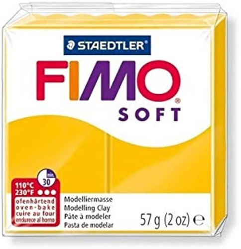 Fimo Soft Masa Moldeable Arcilla Polimerica X 56 Gramos Color 16 Amarillo Sol