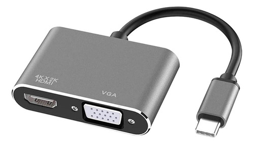 ¡ Adaptador Usb C A Y Vga, Convertidor Plug And Play Tipo C