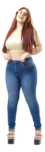 Jeans Curvy Skinny Pantalon Dama Tallas Extras Kyrath
