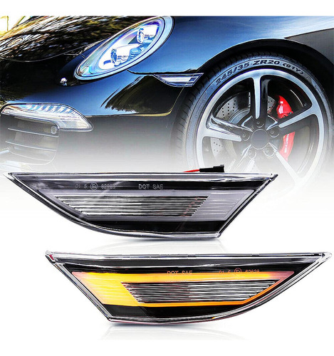 Nslumo Led Luz Marcador Lateral Para Porsche 991 Carrera 981