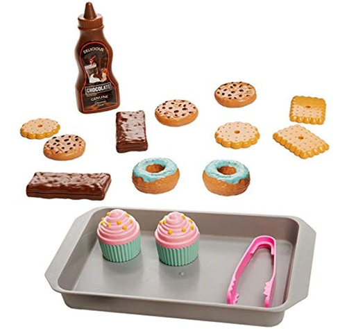 Toy Chef Bakery Pretend Playset Con Toy Foods - Comida De Pl