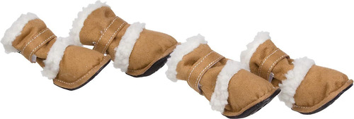 Duggz' Shearling Dog Shoes Winter Dog Boots With Dual H...