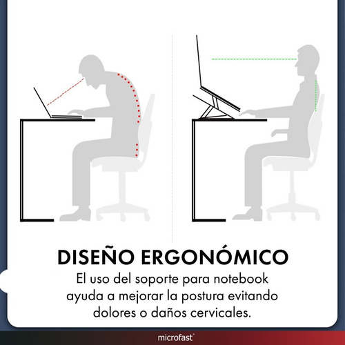 Imagen 7 de 10 de Soporte Notebook Aluminio Regulable Tablet Celular Portatil