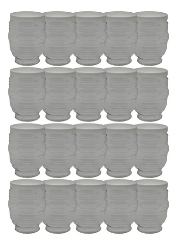 Vidro Timoneiro Sinaleiro Balizador Com Tampa Branca, 20 Pcs