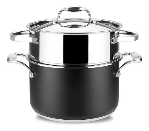 Olla De Vapor 20 Cm Acero Inoxidable Apta Para Inducción