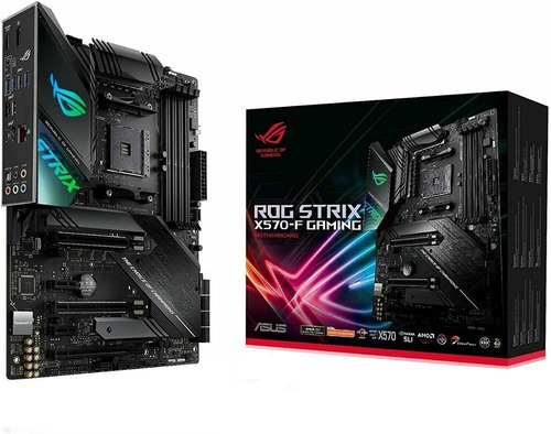 Motherboard Gamer Asus Rog Strix X570-f Am4 Ryzen Gaming Color Negro