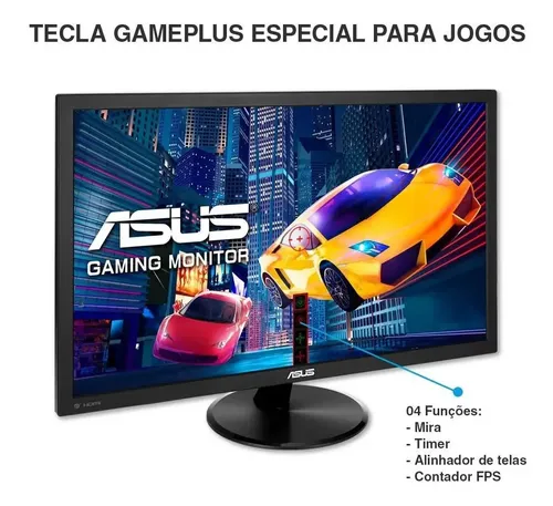 Monitor Gamer Asus 23,8 Vp249qgr Fhd Ips 144hz 1ms Hdmi Dp (Novo