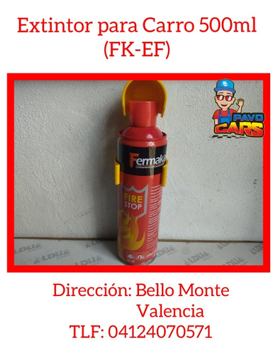 Extintor Para Carro 500ml(fk-ef)