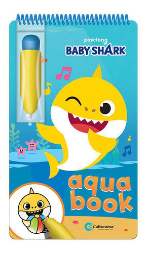 Kit 2 Livros Infantis De Colorir Com Água - Aquabook Baby Shark E Frozen 2