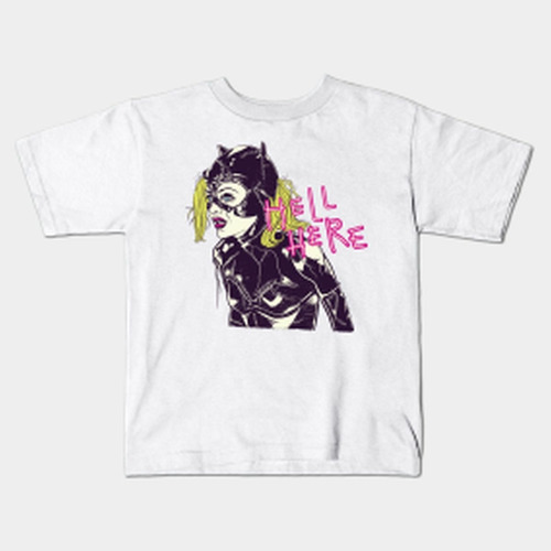 Remera Freekomic Gatubela Cat Niño Adulto Solo Blanca B 6