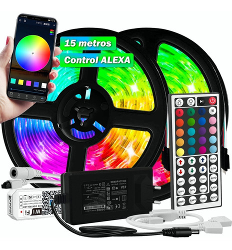 Luces Led Decorativas Rab Led Strip De 15 M Controladas Por