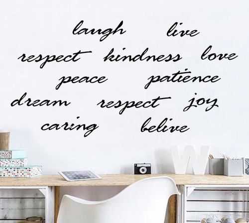 Vinilos Decorativos Palabras Motivadora Pack Amor Joy Love