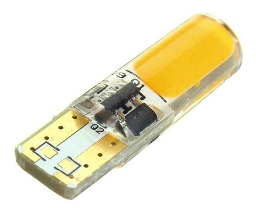 T10 Amarillo Fijo Estrobo Silicon Moto Faro Cuartos Pellizco