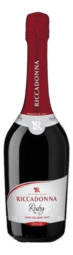 Pack De 4 Vino Espumoso Ruby Riccadonna Malvasia 750 Ml