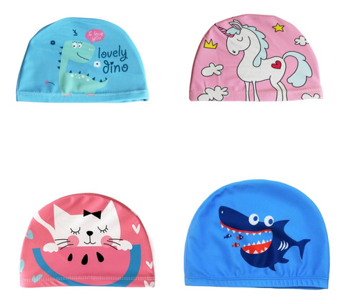 Gorro Natación Nylon De Niños 1 A 7 Años