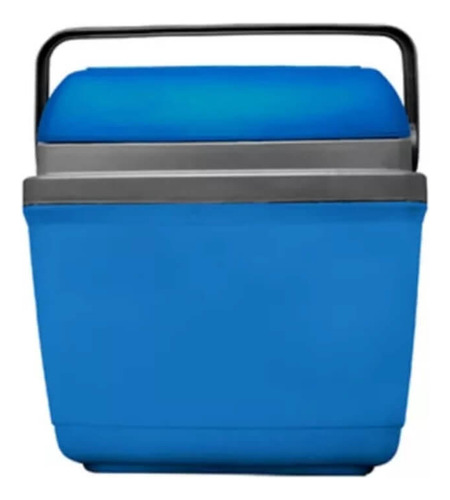 Caixa Térmica Azul Com Interior Cinza Em Polipropileno 32l