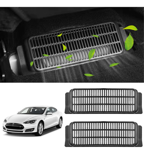 2 Protector Rejilla Ventilacion Aire Para Tesla Model 3 Piso