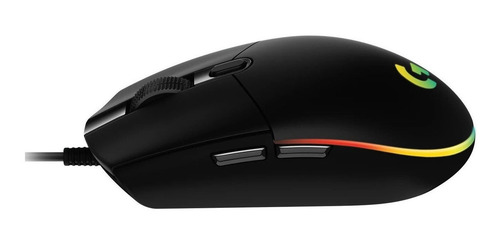 Mouse
gamer de juego Logitech G Series Lightsync G203 negro