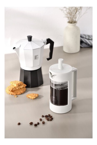 Cafetera De Prensa Francesa 350ml Bergner Lines Vidrio
