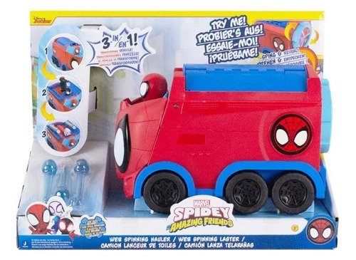 Marvel Spidey Amazing Friends Transportador De Teia 3 Em 1