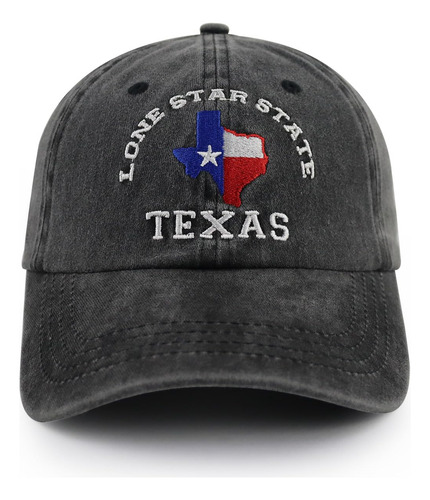 Sombrero De Bandera De Texas Gorra Ajustable De Algodón
