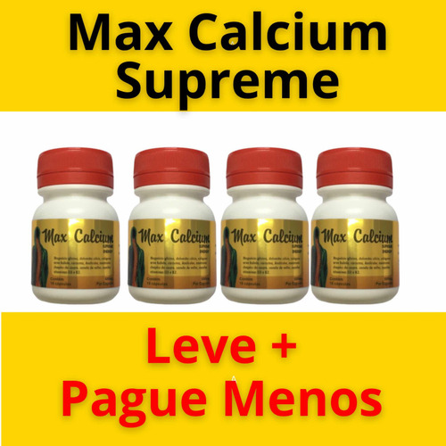 Super Maxcalcium  Kit 4 Potes C/15 = 60caps.