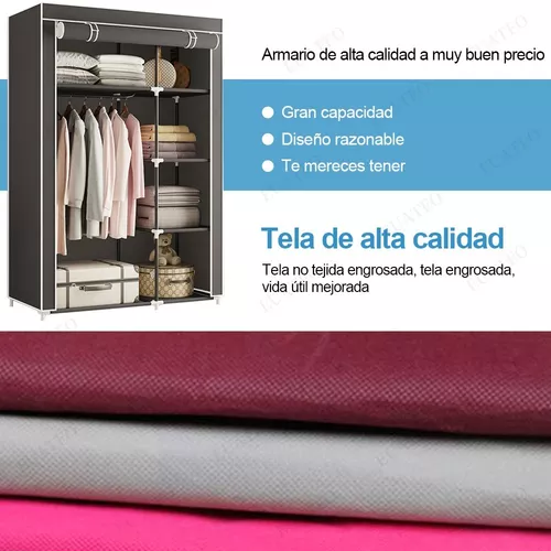 Armario Portátil Plástico Clóset Organizador Zapatera Ropa