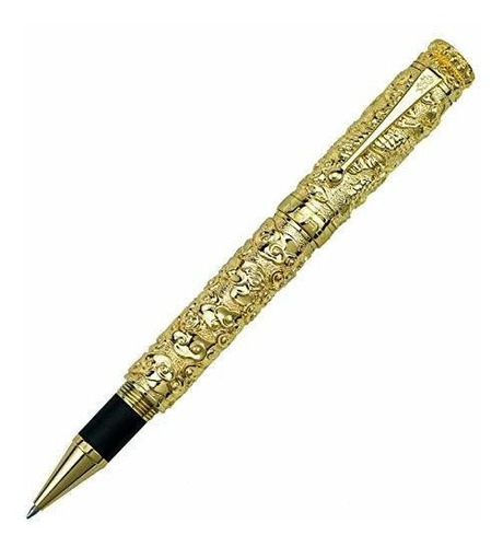 Bolígrafo De Tinta Líquid Bolígrafo Jinhao Golden Dragon, Bo