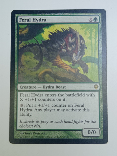 Carta Magic Feral Hydra [archenemy] Mtg Beast