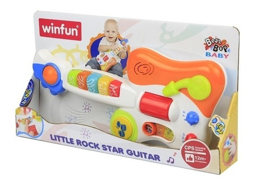 Guitarra Estrella De Rock Winfun Musical Luz Infantil