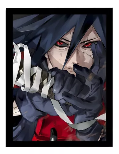 Quadro Decorativo Naruto Shisui Uchiha Sharingan 33x43cm